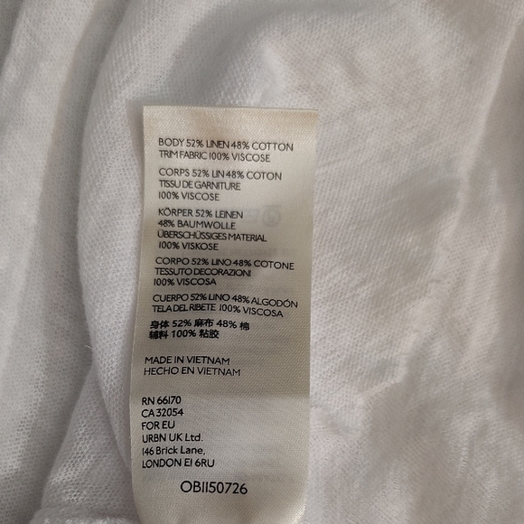 We The Free Cream Gauzy Tie-Front Boho Tunic - Picture 6 of 6